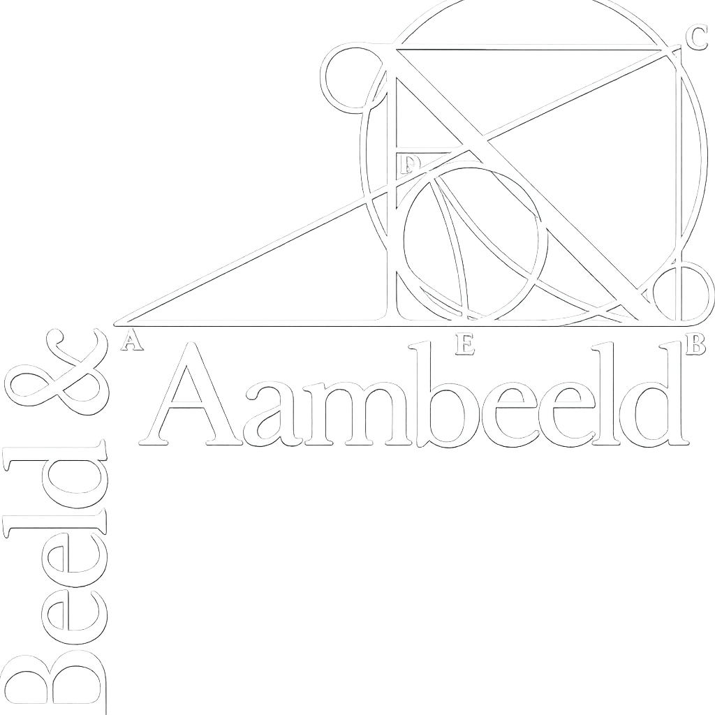 Beeld & Aambeeld logo wit
